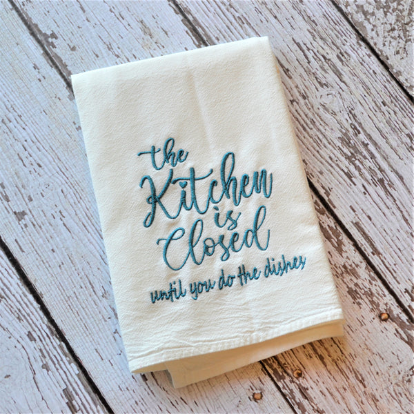 Kitchen Closed Tea Towel