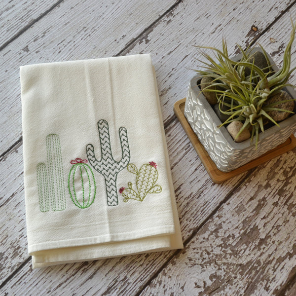 Cacti Tea Towel