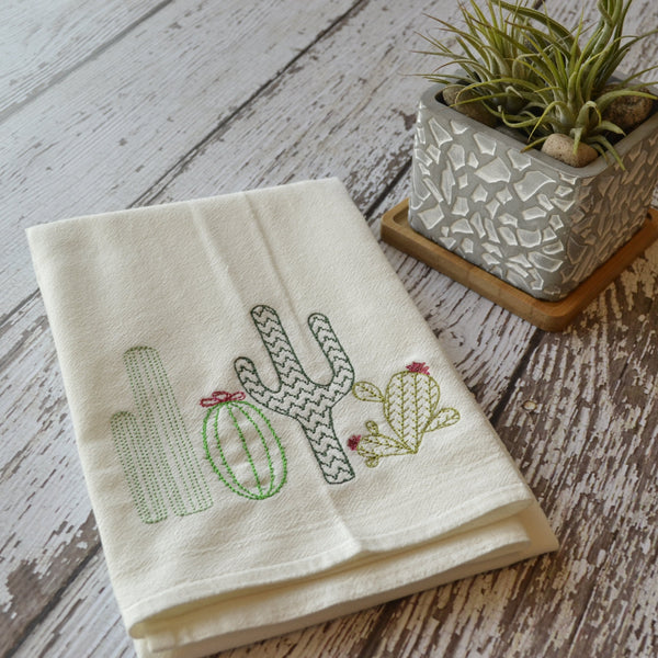 Cacti Tea Towel