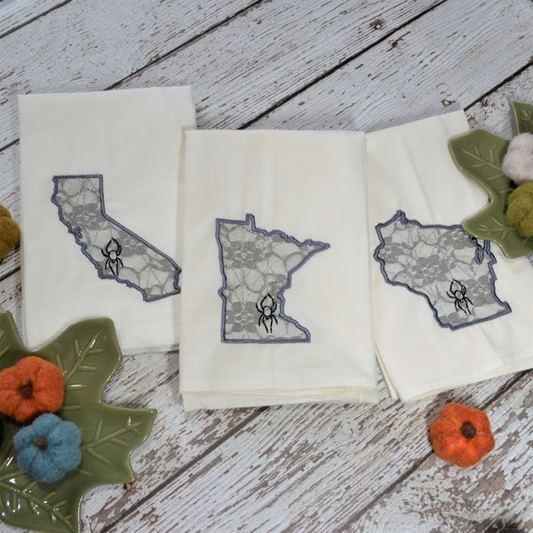 Spooky State Tea Towel - All 50 States Available