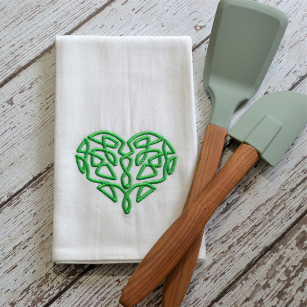 NEW! Celtic Heart Tea Towel