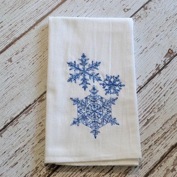 Lace Snowflakes Tea Towel
