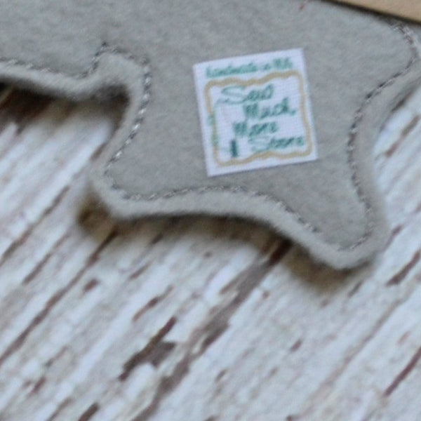 Holly Branch Felt Ornaments - Single, multi Pack