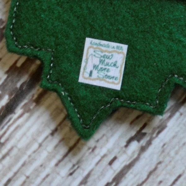 Poinsettia Felt Ornaments - Single, multi Pack
