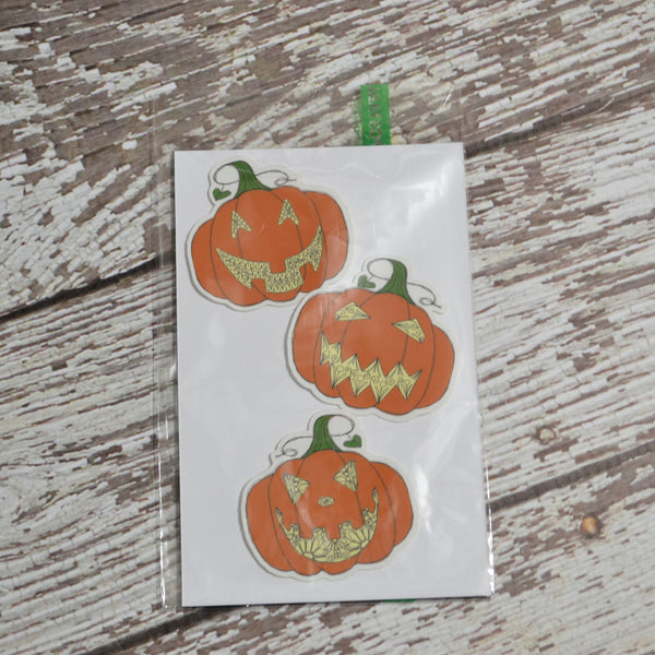 Ready to ship - 'Jack O Lantern' Vinyl Sticker - 2" x 2"