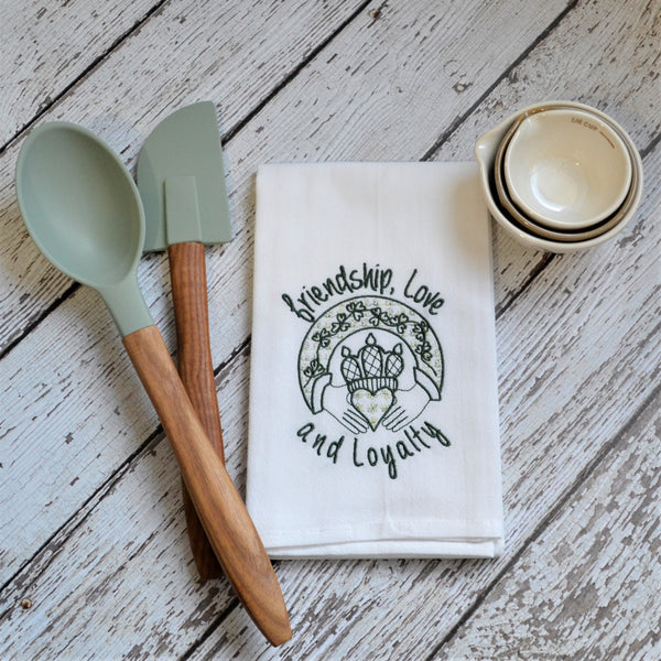 NEW! Claddagh Tea Towel