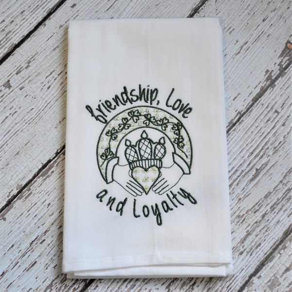 NEW! Claddagh Tea Towel