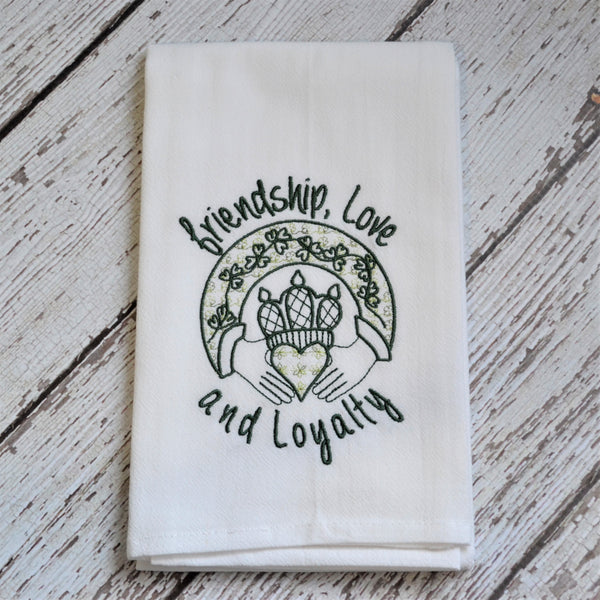 NEW! Claddagh Tea Towel