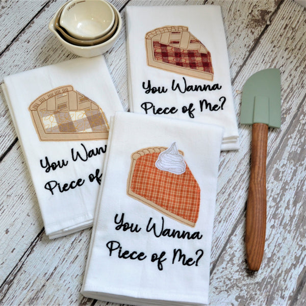Piece of Pie Tea Towel - Fall, Thanksgiving, Christmas