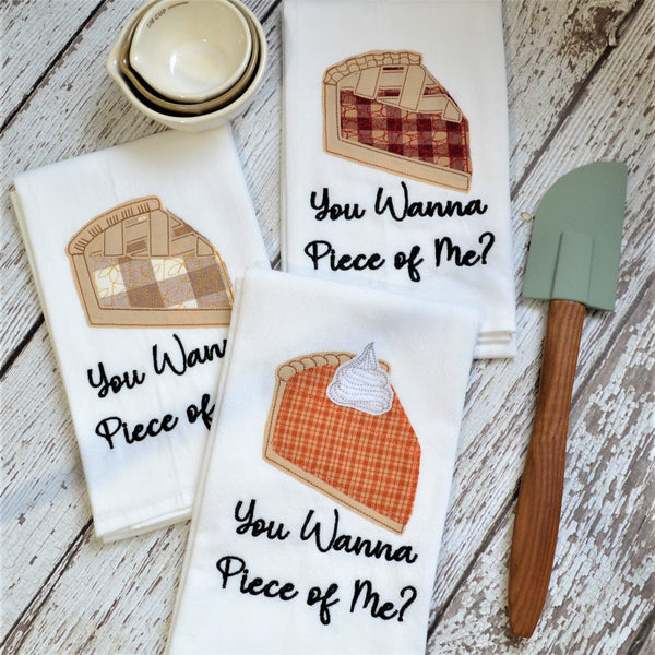 Piece of Pie Tea Towel - Fall, Thanksgiving, Christmas