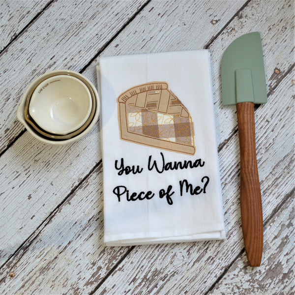 Piece of Pie Tea Towel - Fall, Thanksgiving, Christmas