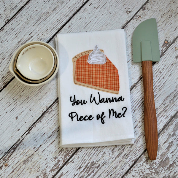 Piece of Pie Tea Towel - Fall, Thanksgiving, Christmas