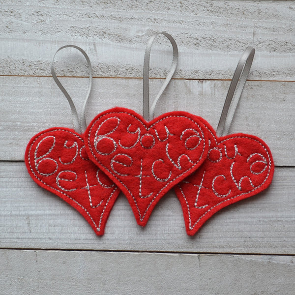 Uff Da or You Betcha Heart Felt Ornament