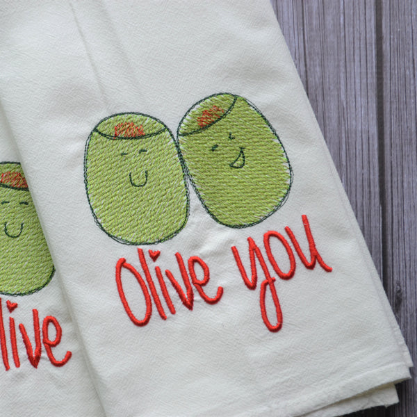 Olive You - Tea Towel
