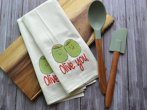 Olive You - Tea Towel