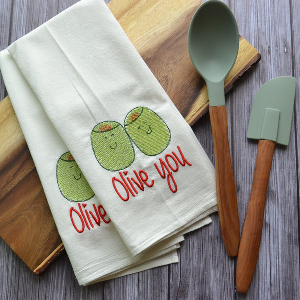 Olive You - Tea Towel