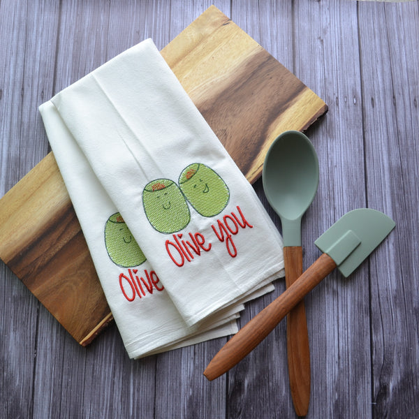 Olive You - Tea Towel