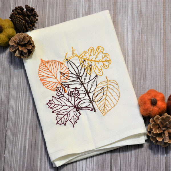 Autumn Leaves Tea Towel