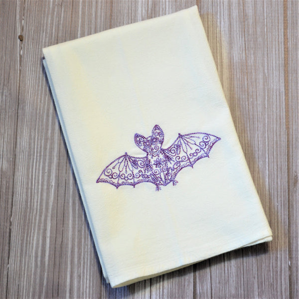Lace Bats Tea Towel