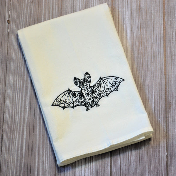 Lace Bats Tea Towel
