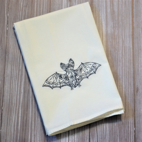 Lace Bats Tea Towel