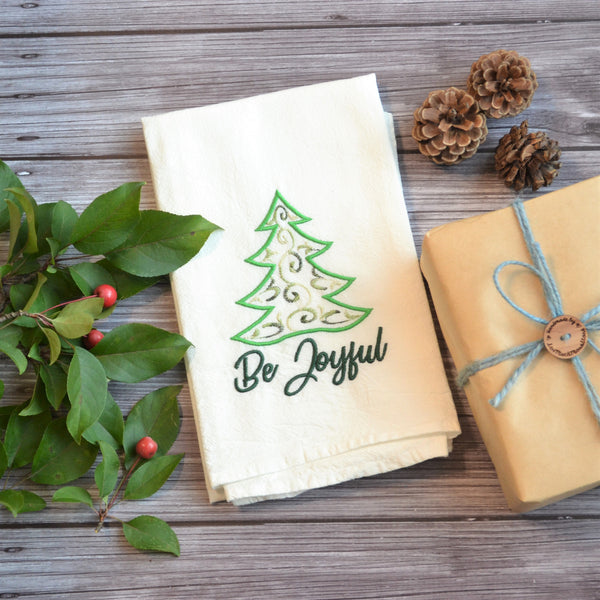 Be Joyful Tea Towel - Christmas