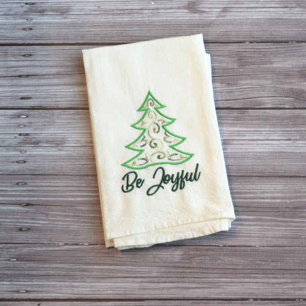 Be Joyful Tea Towel - Christmas