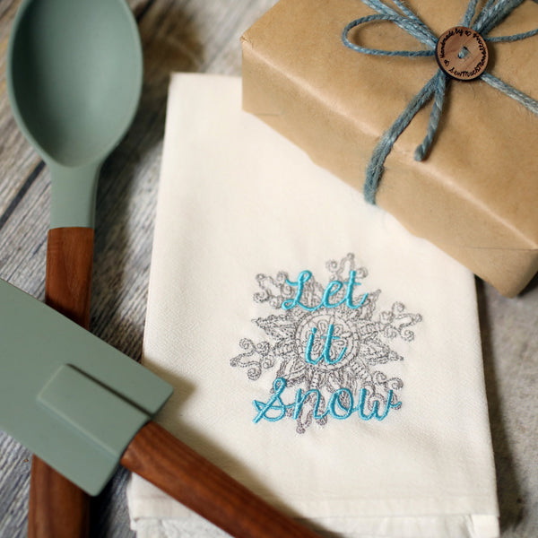 Let it Snow Tea Towel - Christmas