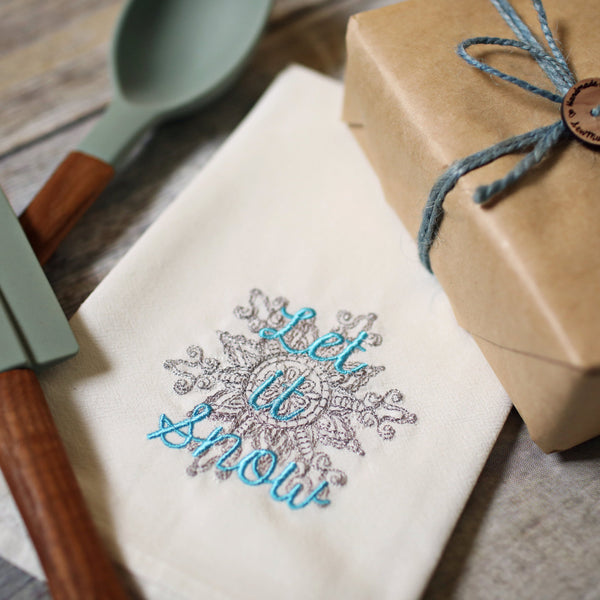 Let it Snow Tea Towel - Christmas