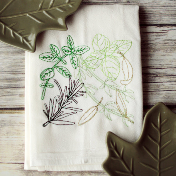 Herbs - Tea Towel