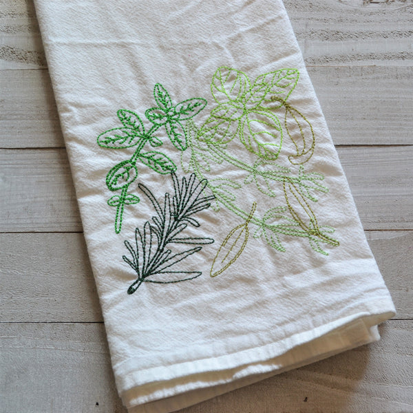 Herbs - Tea Towel