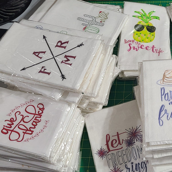 20 pack Mystery Embroidered Towel Bundle!