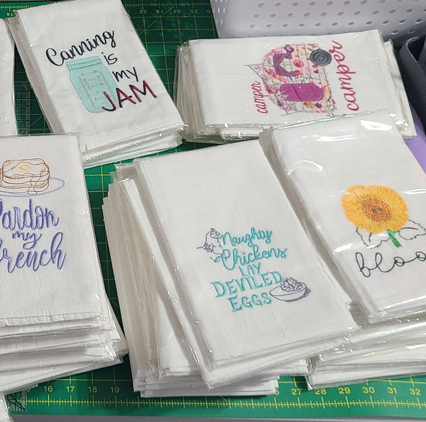 20 pack Mystery Embroidered Towel Bundle!