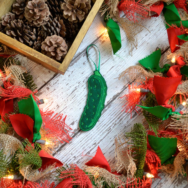 Pickle Felt Ornament