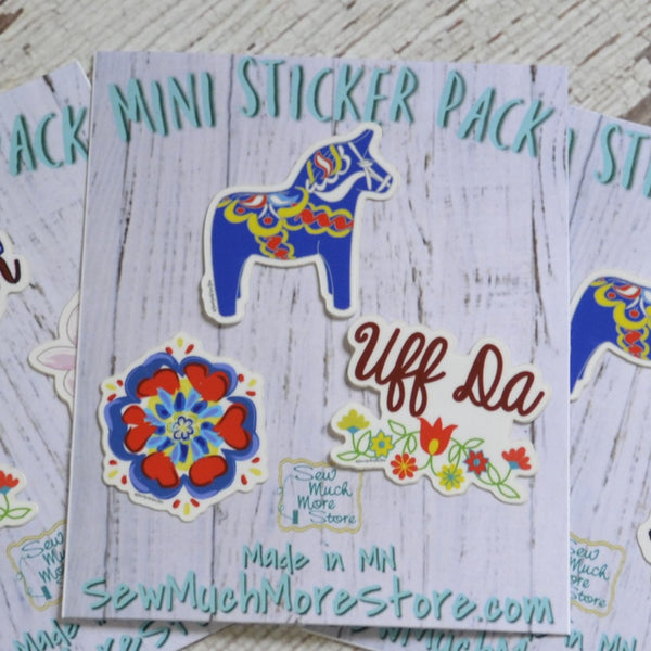 NEW! Mini Sticker Packs, Vinyl Stickers
