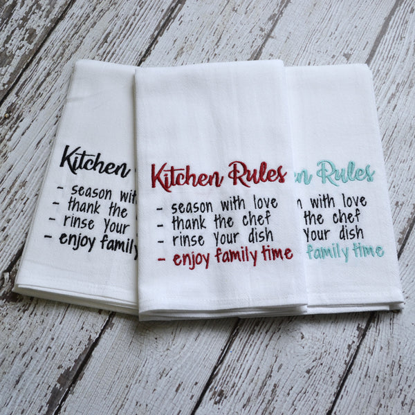 Kitchen Rules Tea Towel