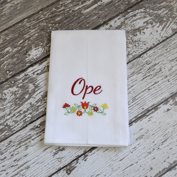 NEW! Ope Floursack Towel - Floral