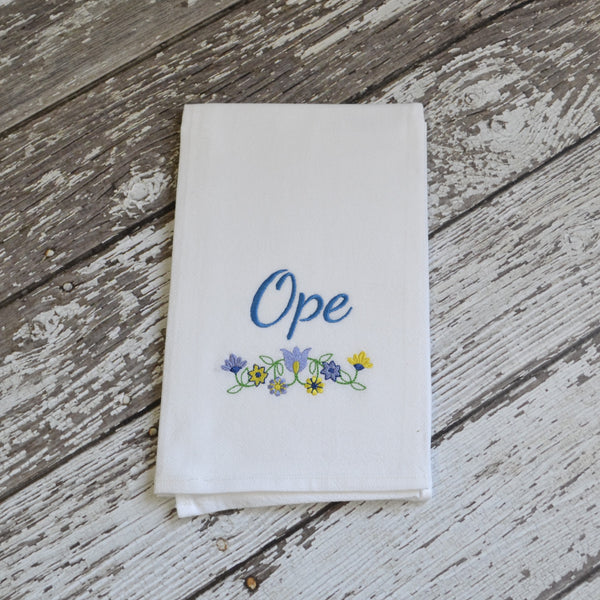 NEW! Ope Floursack Towel - Floral