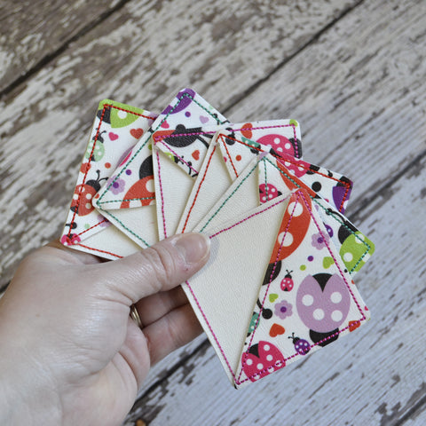 NEW! Corner Bookmark - Lady Bugs (Love Bugs)