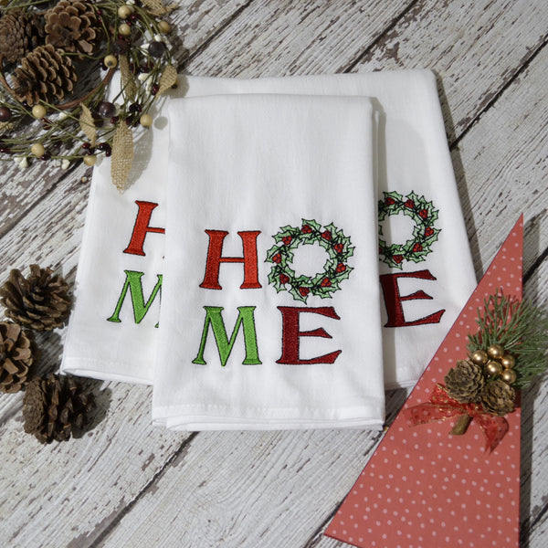 Winter HOME Floursack Towel - Wreath