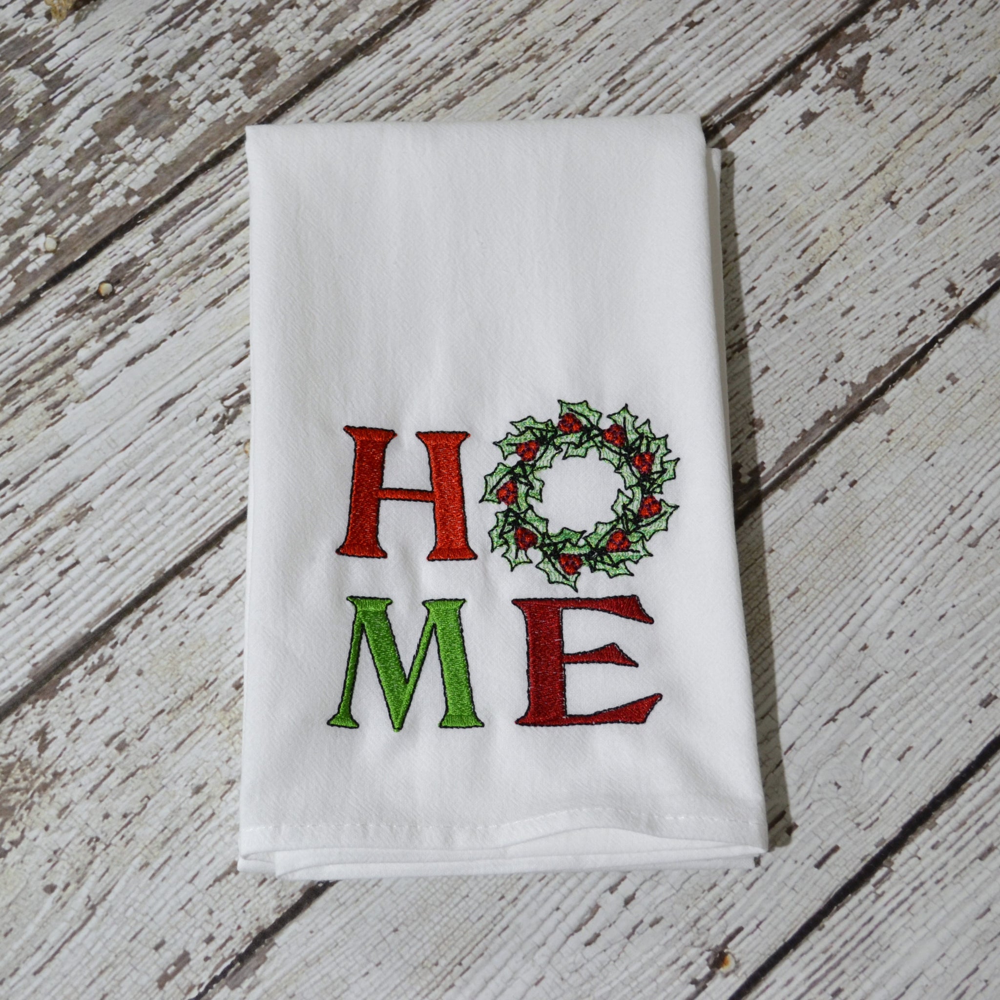Winter HOME Floursack Towel - Wreath