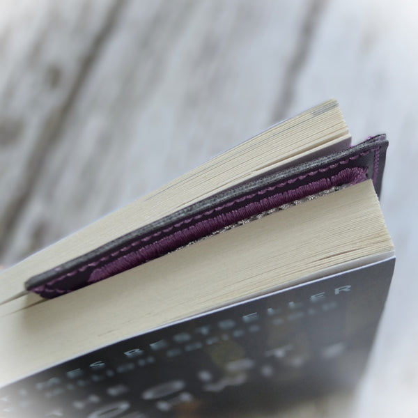 Corner Bookmark - Embroidered Book
