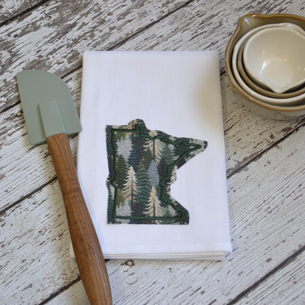 Woodland Trees State Tea Towel - All 50 States Available