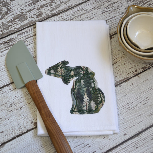 Woodland Trees State Tea Towel - All 50 States Available