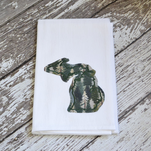 Woodland Trees State Tea Towel - All 50 States Available