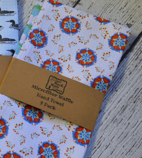 NEW! Microfiber Waffle Weave Hand Towel