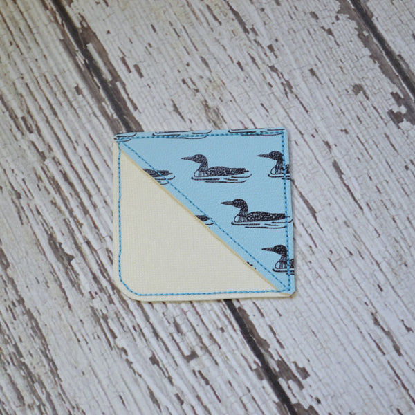 NEW! Corner Bookmark - Loons