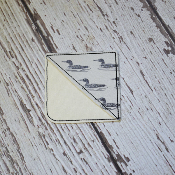 NEW! Corner Bookmark - Loons