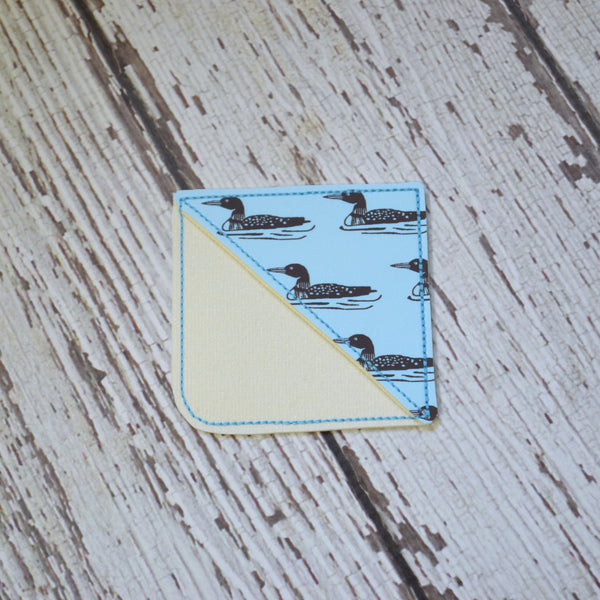 NEW! Corner Bookmark - Loons