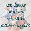 Ready to ship - 'Embroidered Dala Loon' Vinyl Sticker - 1" x 2.25"